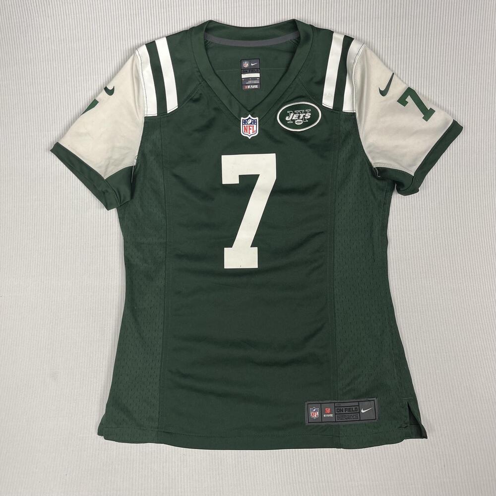 New York Jets Jersey Womens Small Green NFL Football Geno Smith 7 Nike On Field